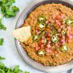 Easy refried bean dip