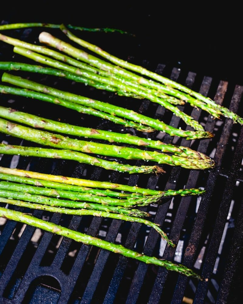 Grilled asparagus