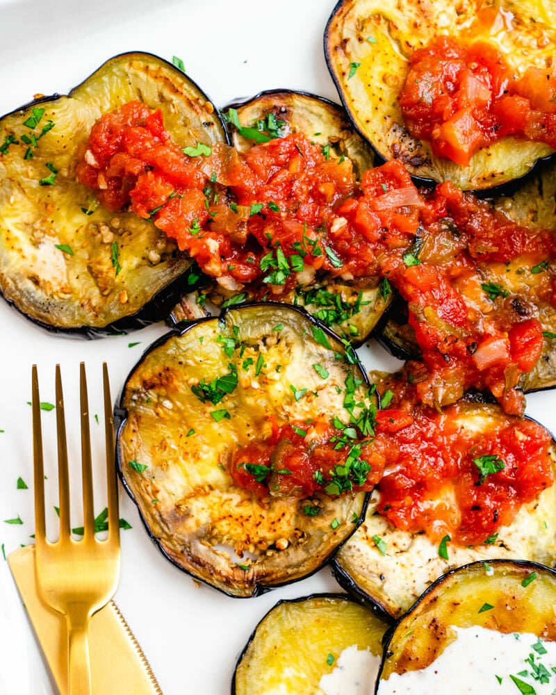 Grilled eggplant