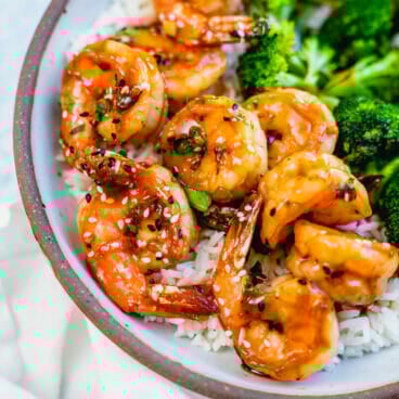 Honey garlic shrimp