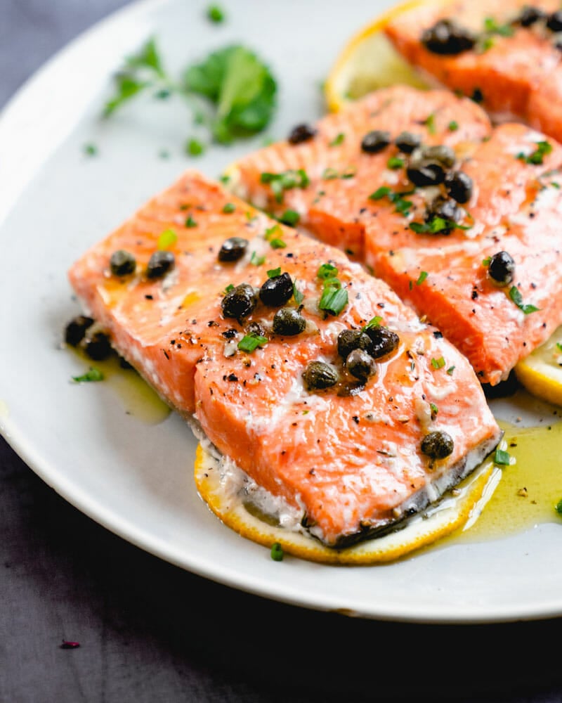 Oven baked salmon