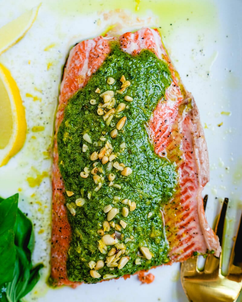 Pesto salmon